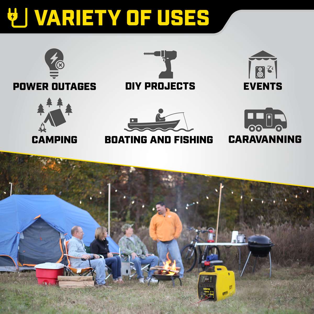 Champion 2000 Watt Inverter Petrol Generator