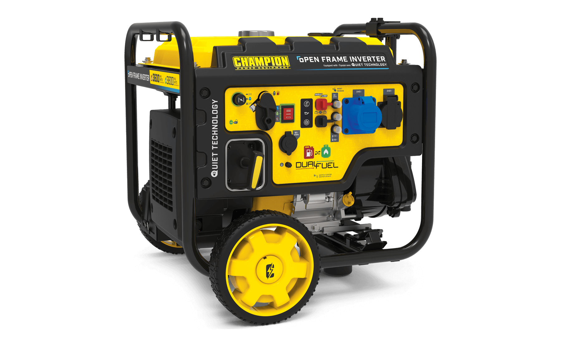 Champion 3600 Watt LPG Dual Fuel Digital Hybrid Inverter