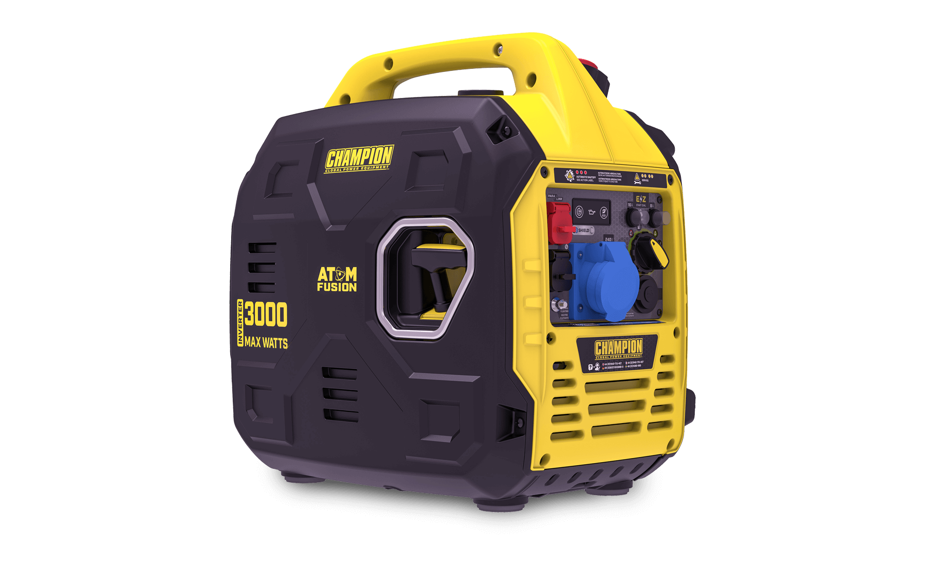 Champion 3000 Watt "Atom Fusion" Petrol Inverter Generator