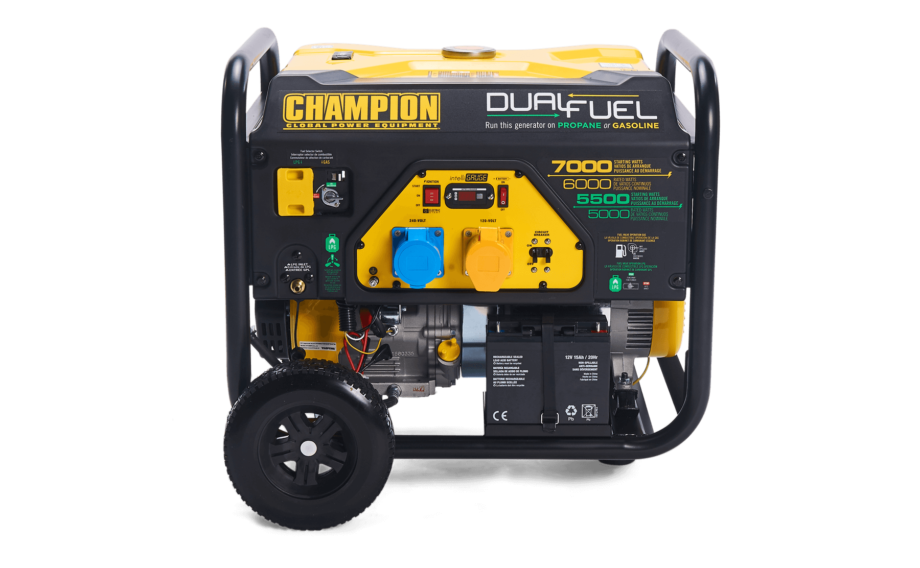Champion 7000 Watt LPG Dual Fuel Generator With Electric Start