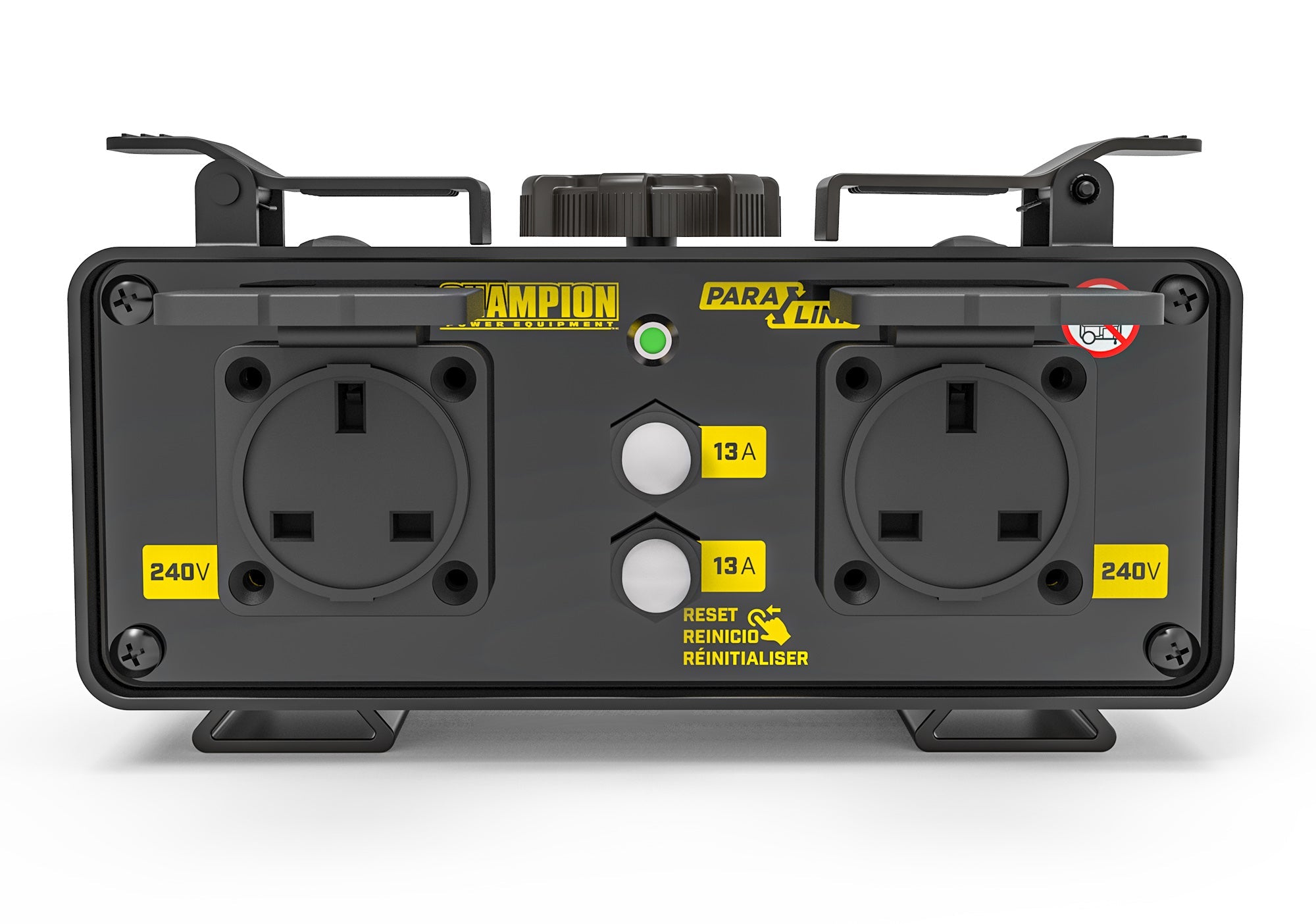 Front of Champion Parallel Kit for 92001i Mighty Atom Models with plugs