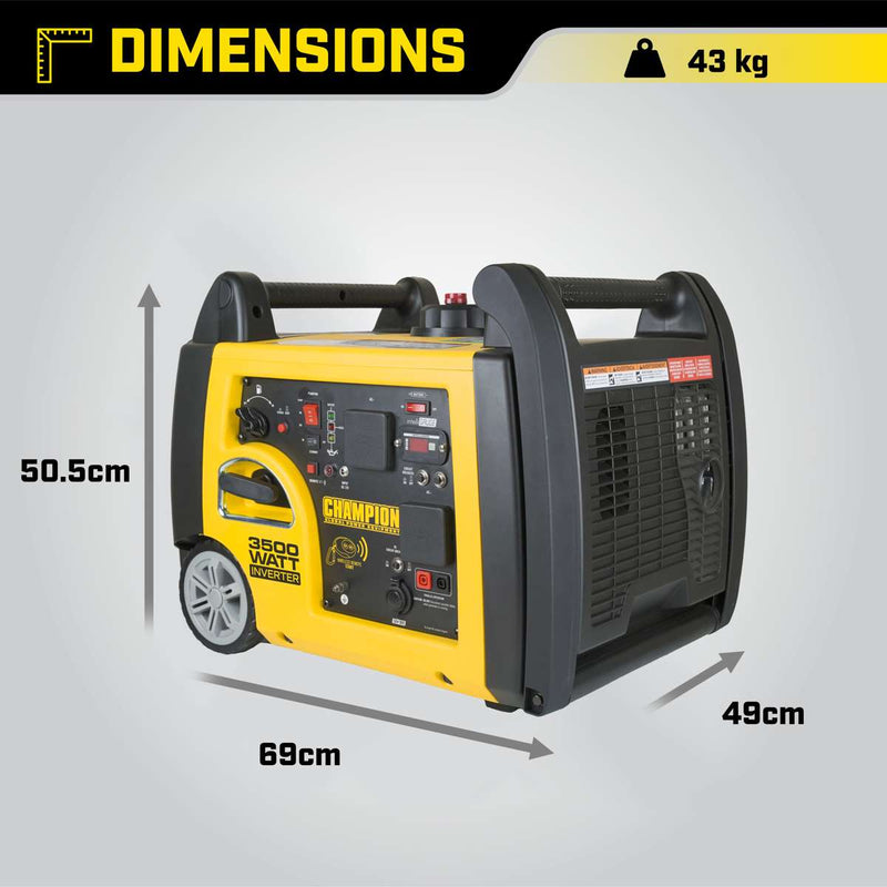 Champion 3500W Premier Portable Silent Generator Champion Power