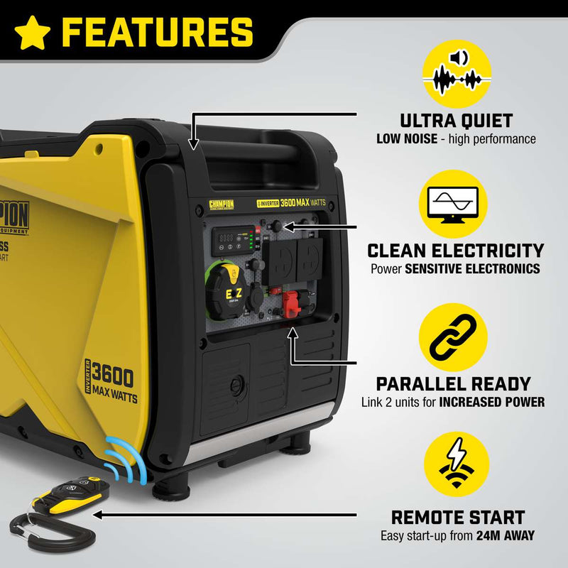 Champion 3600 Watt Inverter Generator