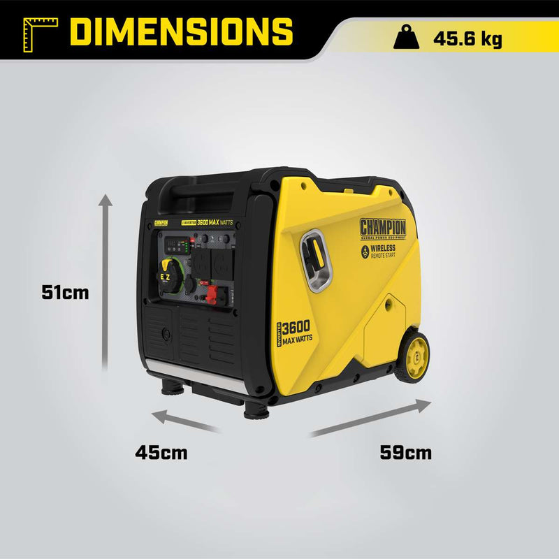 Champion 3600 Watt Inverter Generator