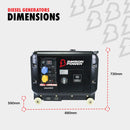 Bimson Power 6.25 kVa Diesel Generator - Electric Start