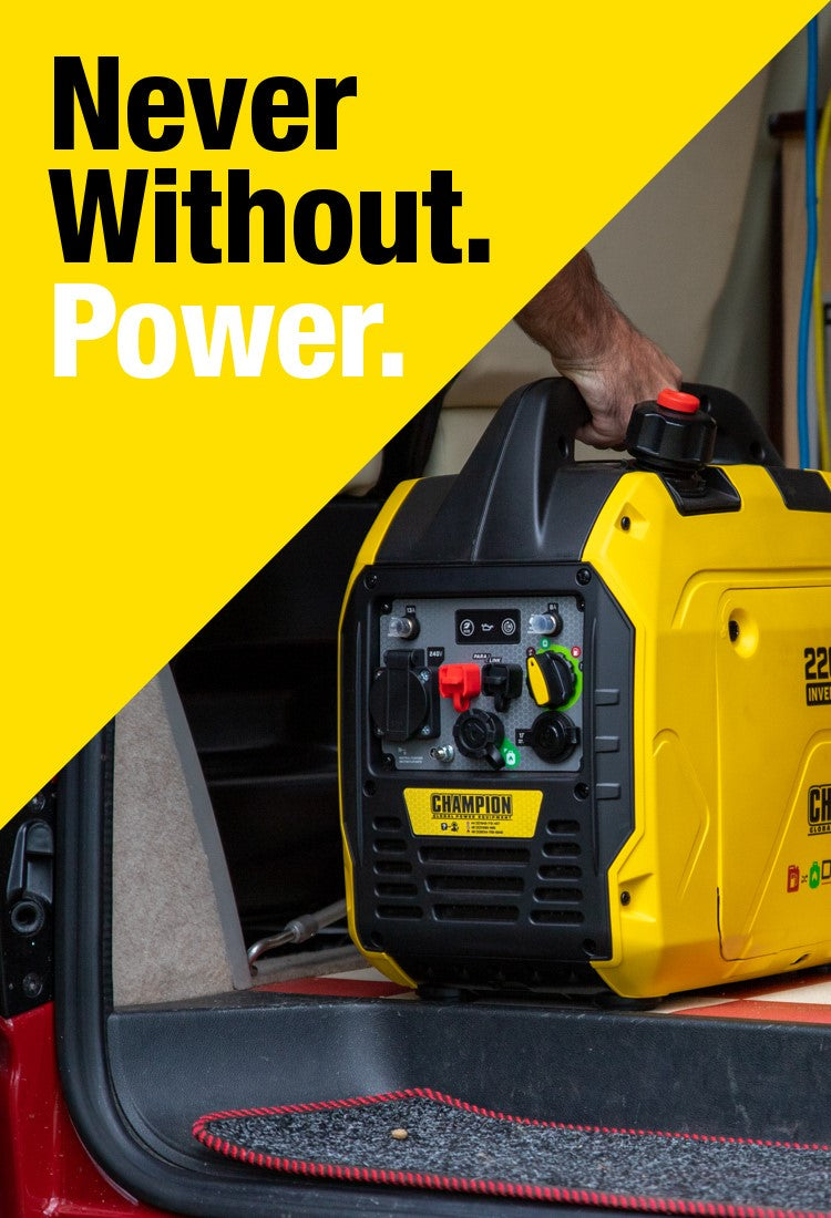 Inverter generator. Never without Power.