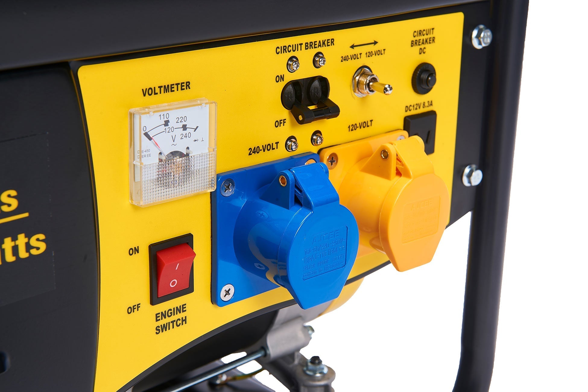 Front panel view of Champion 2800 Watt Petrol Generator